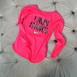 Nike neon pink athletic top